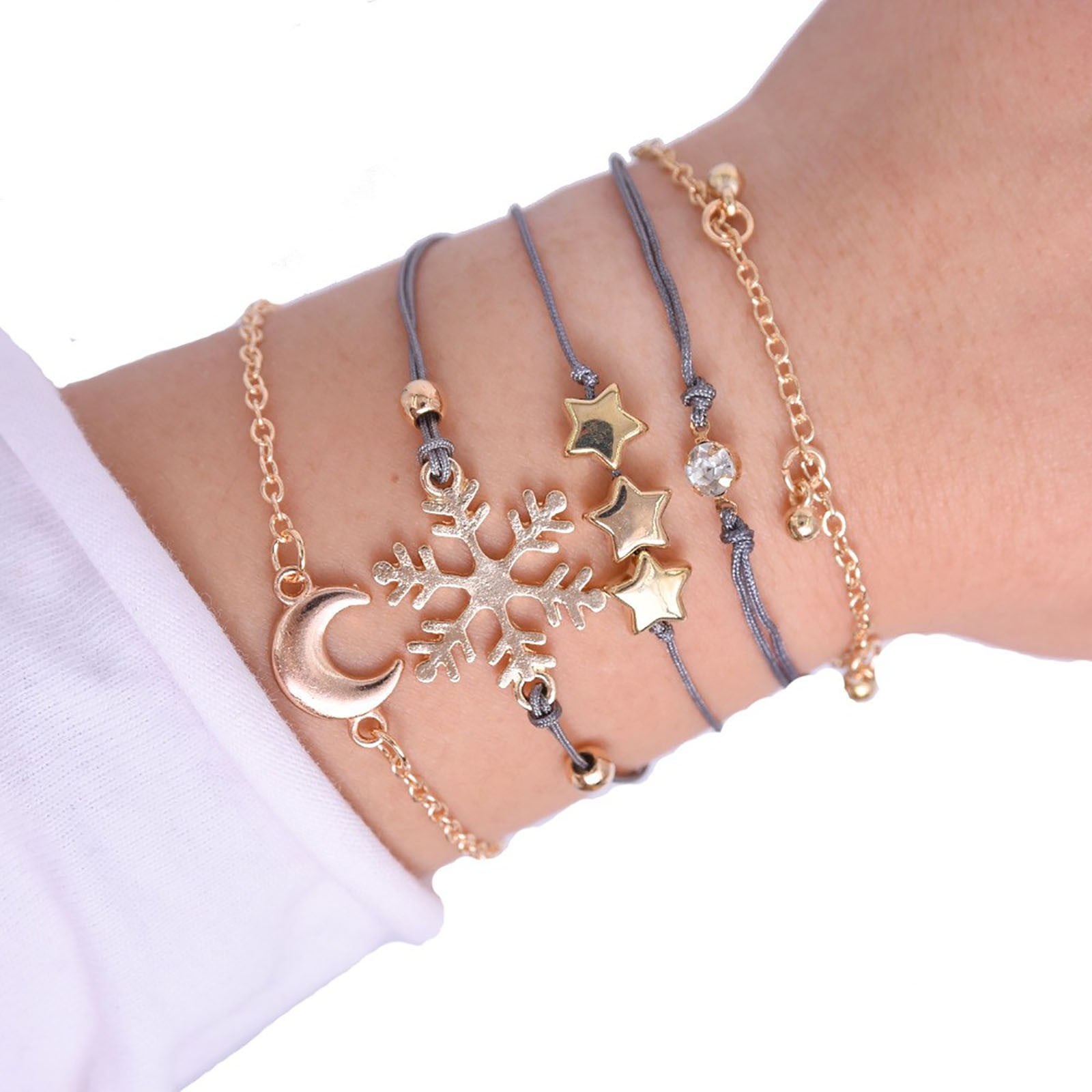 Simple Silver Alloy Party Wear Bracelet For Girls And Women - Silver Shine  - 3207470